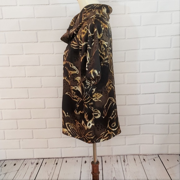 ANNE KLEIN Silk Cowl Neck Blouse - Picture 4 of 6